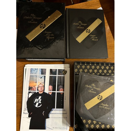 194 - JOHNNY ROTTEN (JOHN LYDON) BOXED SET - BOOK AND CD'S 