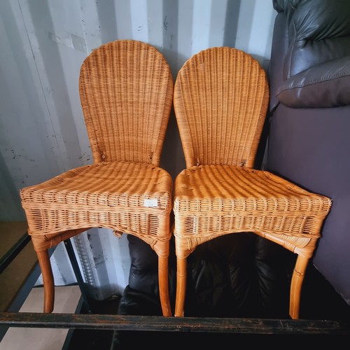 590 - 2 X WICKER CHAIRS