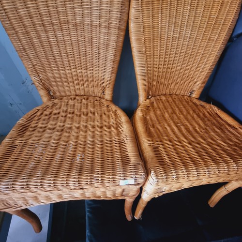 590 - 2 X WICKER CHAIRS