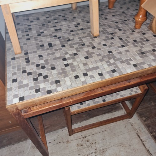 622 - 2 X TILE TOP TABLES