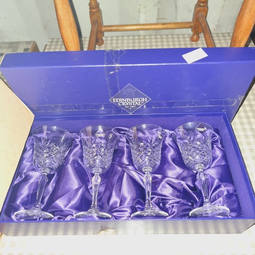 623 - SET 4 EDINBURGH CRYSTAL GLASSES