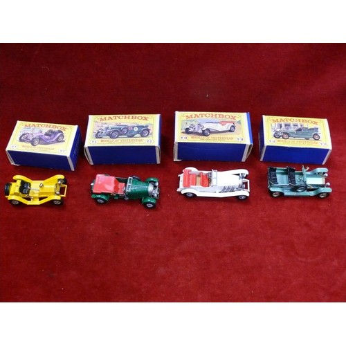 380 - 4 X MATCHBOX MODELS OF YESTERYEAR IN ORIGINAL BOXES.