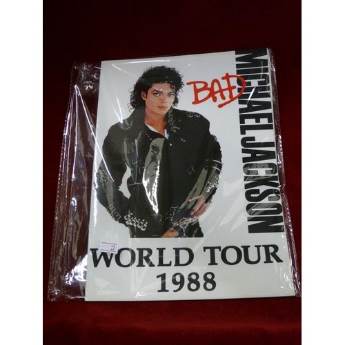 392 - MICHAEL JACKSON 'BAD' TOUR 1988 CONCERT PROGRAMME.