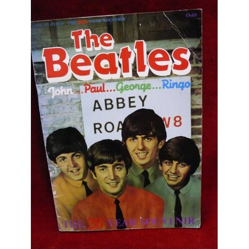 393 - THE BEATLES 20TH YEAR SOUVENIR BOOK.