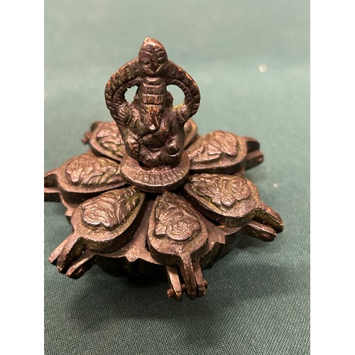 35 - PRESERVED KUMKUM BRASS GANESHA WEDDING BOX