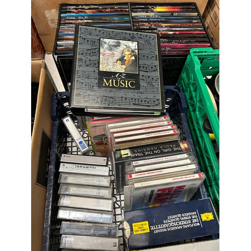 642 - JOB-LOT. CASSETTES/CD'S