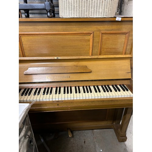 477 - VINTAGE EMIL DRESSLER-BERLIN UPRIGHT PIANO.