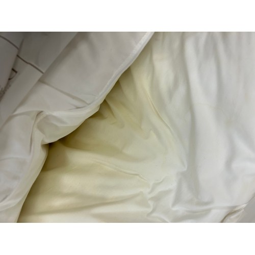 462 - NEW/PACKAGED DOUBLE DUVET & 4 X PILLOWS, TOGETHER WITH MATTRESS AND PILLOW PROTECTORS.