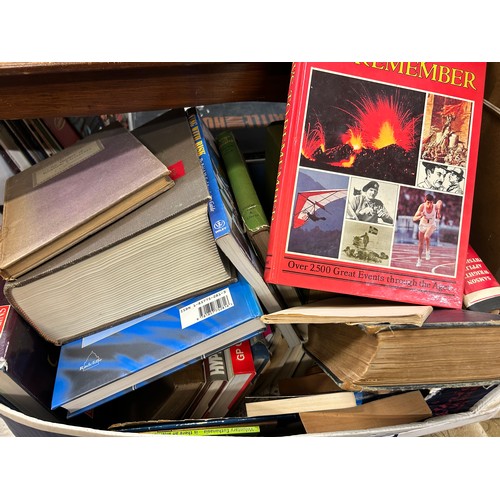 345 - LARGE BOX OF VINTAGE BOOKS, INC SOME MEDICAL BOOKS.