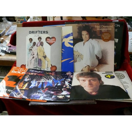 458 - LP RECORDS, INC JOHN LENNON ANDREW LLOYD WEBBER COLLECTION, ABBA, KENNY ROGERS, CARPENTERS ETC