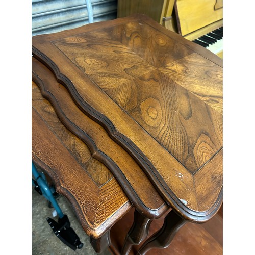 490 - 3 ITEMS OF AMERICAN FURNITURE. Late 20th Century American mahogany lowboy side table with drop leave... 