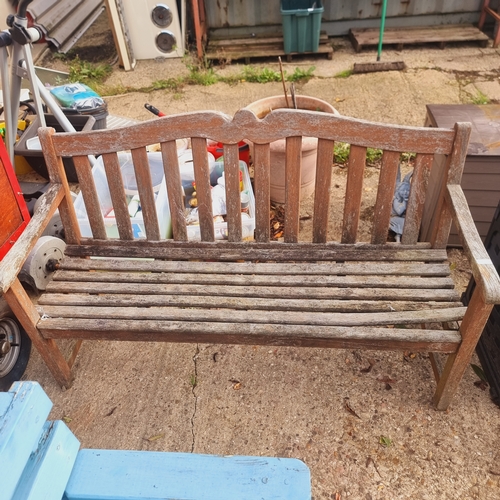 503 - WOODEN GARDEN BENCH