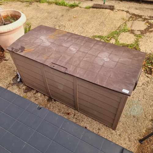 504 - BROWN OUTDOOR STORAGE BOX