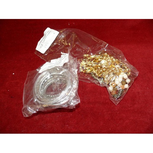 62 - LARGE QUANTITY OF GOOD QUALITY COSTUME JEWELLERY IN WICKER BASKET