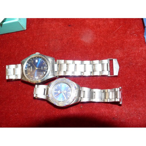 67 - BASKET OF GOOD QUALITY LADIES AND GENTS WATCHES TO INCLUDE SEKONDA, ROTARY, ACCURIST, TIMEX, PULSAR,... 