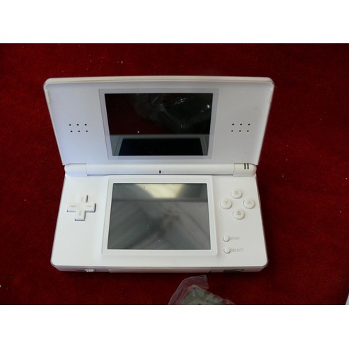 74 - NINTENDO DS LITE WITH ORIGINAL BOX, CHARGER AND INSTRUCTIONS