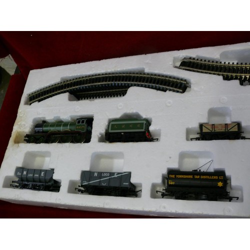 90 - HORNBY STEAM FREIGHT ELECTRIC TRAIN SET WITH ORIGINAL BOX