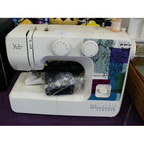 108 - JOHN LEWIS SEWING MACHINE JL150Y WITH FOOT PEDAL