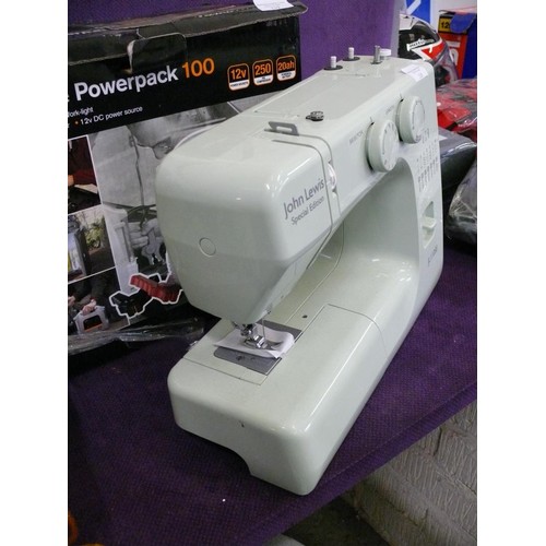 118 - JOHN LEWIS SEWING MACHINE JL110SE AND PEDAL