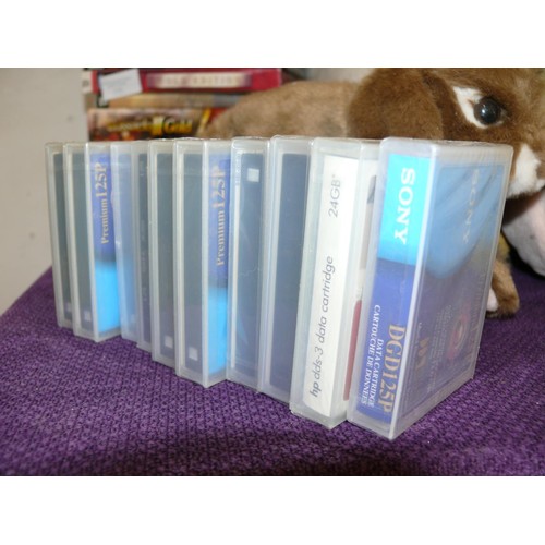 124 - 10 SEALED SONY 12GB DATA CARTRIDGES