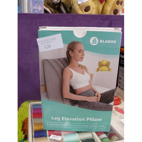 126 - LEG ELEVATION PILLOW APPEARS BOXED AND UNUSED