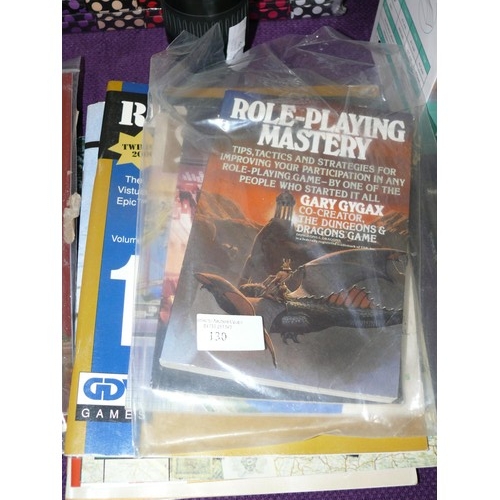 130 - QUANTITY OF ROLE-PLAY MAGAZINES TO INCLUDE ROLE PLAY MASTEY, RUMORS OF WAR, COUNTER ATTACK, RENDEZVO... 