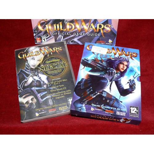 149 - GUILDWARS FANTASY FACTIONS GAME, SPECIAL EDITION COLLECTION AND OFFICIAL GAME GUIDE WITH WORLD MAP P... 