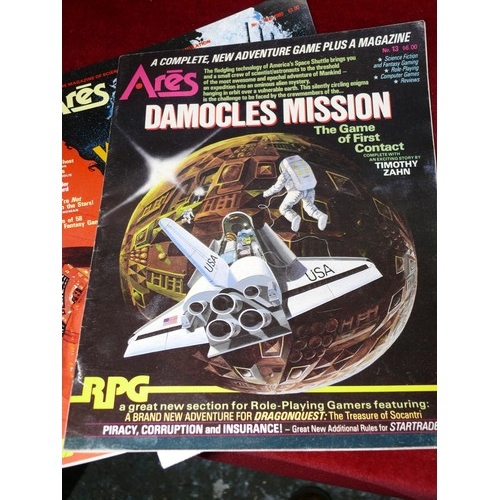 157 - 3 ARES SCIENCE FICTION AND FANTASY SIMULATION MAGAZINES PLUS MAGAZINE ARCHIVE