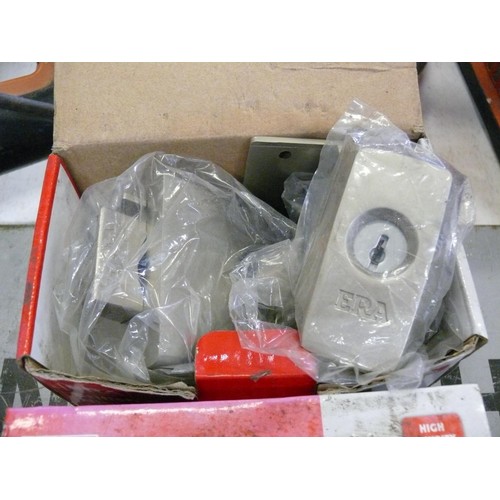 198 - 2 BRITISH STANDARD NIGHT LATCHES APPEAR NEW IN  BOXES