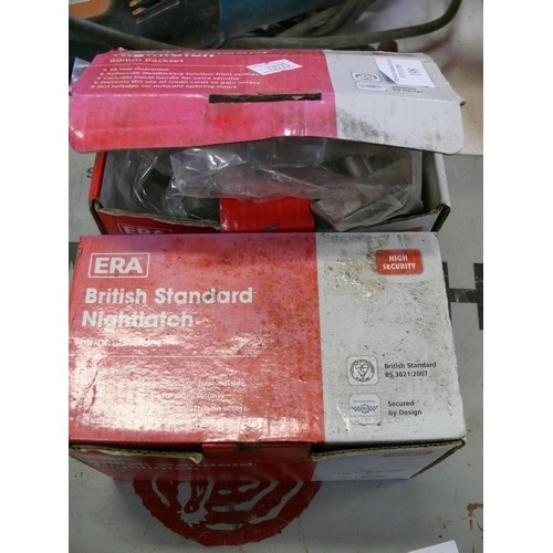 198 - 2 BRITISH STANDARD NIGHT LATCHES APPEAR NEW IN  BOXES