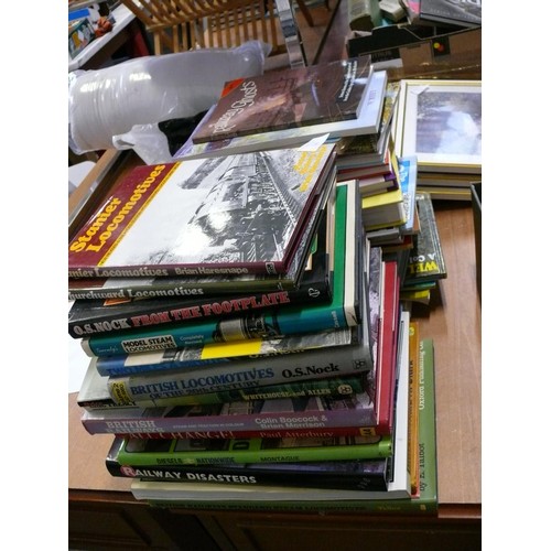 206 - LARGE COLLECTION OF RAILWAY AND TRAIN THEMED BOOKS