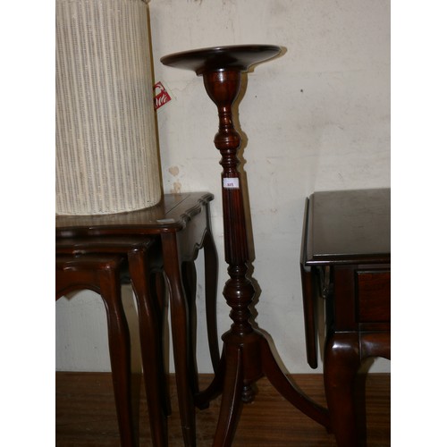 359 - TALL MAHOGANY TORCHIERE