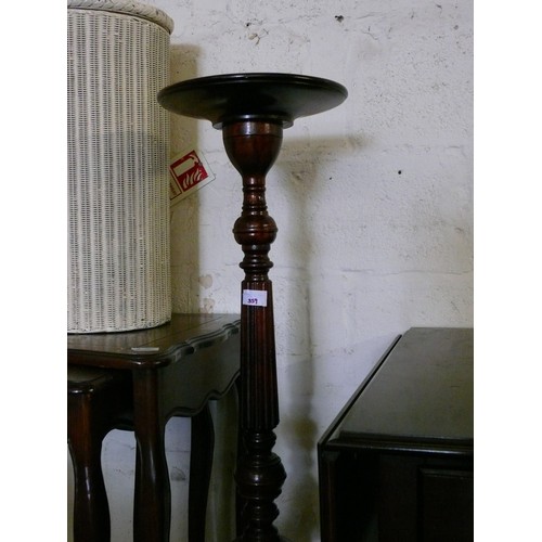 359 - TALL MAHOGANY TORCHIERE