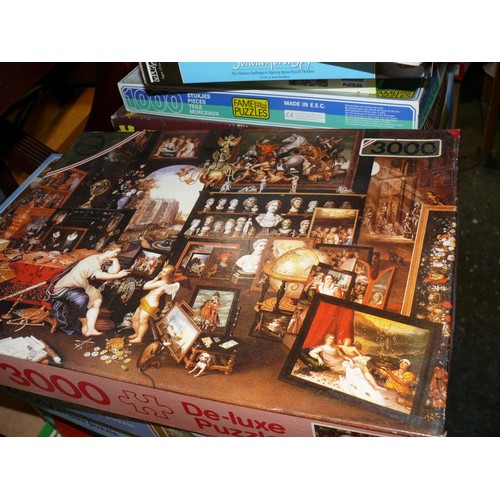 239 - 2 STACKS OF GOOD QUALITY JIGSAW PUZZLES