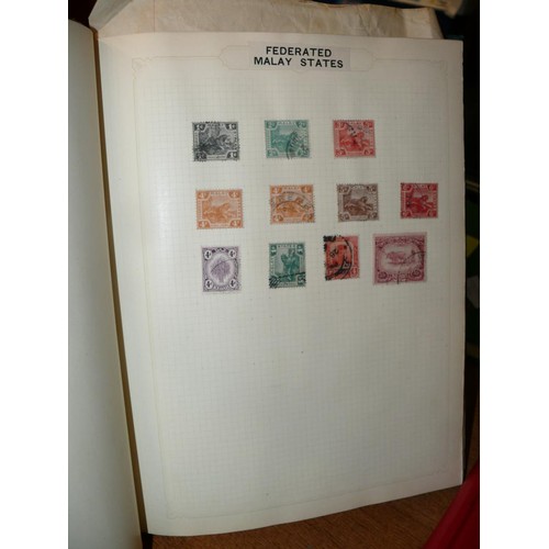 254 - ALBUM OF MIXED STAMPS TO INCLUDE GREAT BRITAIN, ST LUCIA, SUDAN ETC