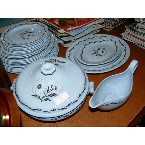 271 - WEDGWOOD ASTER PART DINNER SERVICE