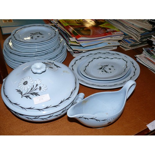 271 - WEDGWOOD ASTER PART DINNER SERVICE