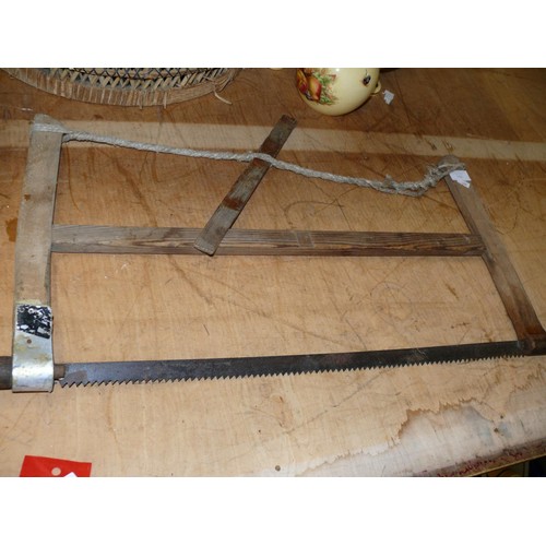 166 - VINTAGE BOW SAW