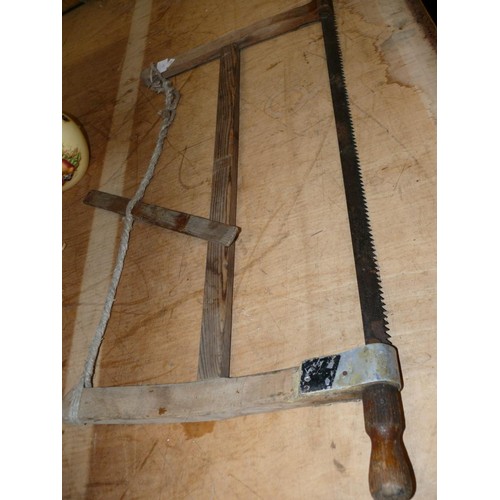 166 - VINTAGE BOW SAW