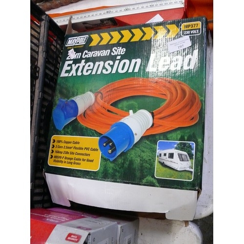 197 - 25M CARAVAN SITE EXTENSION LEAD WITH BOX