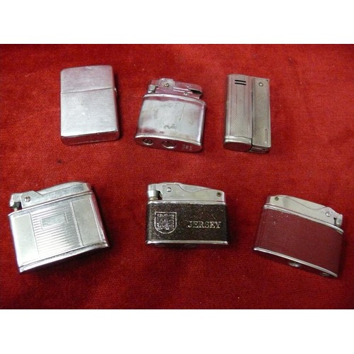 54 - 6 GOOD QUALITY LIGHTERS TO INCLUDE ZIPPO AND STREAMLINE