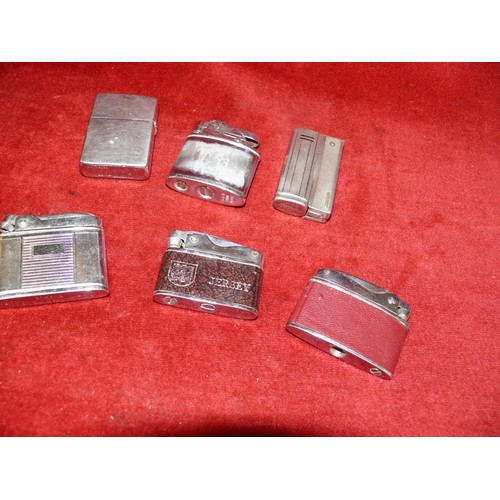 54 - 6 GOOD QUALITY LIGHTERS TO INCLUDE ZIPPO AND STREAMLINE