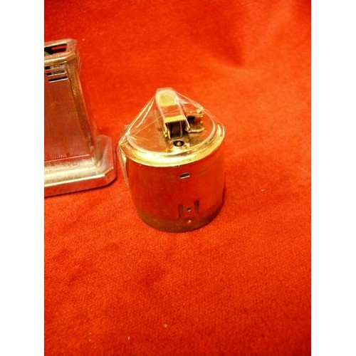 57 - 4 GOOD QUALITY TABLE LIGHTERS