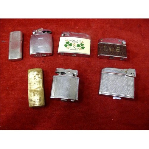 56 - 7 GOOD QUALITY LIGHTERS TO INCLUDE RONSON AND STREAMLINE