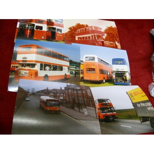 246 - COLLECTION OF VINTAGE BUS PHOTOS