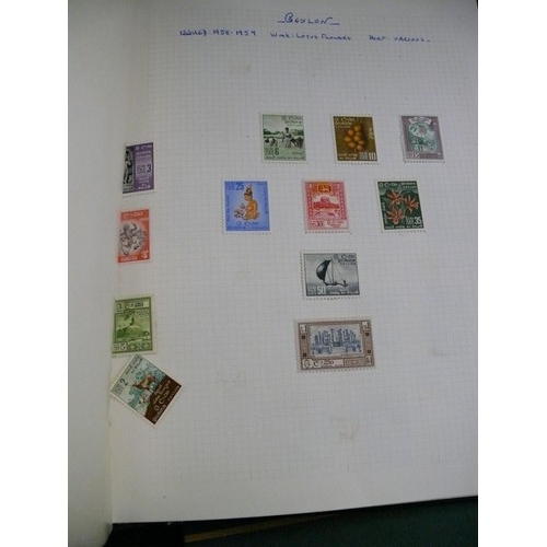 251 - ALBUM OF MIXED STAMPS TO INCLUDE CEYLON, SRI LANKA, STRAIGHTS SETTLEMENTS ETC