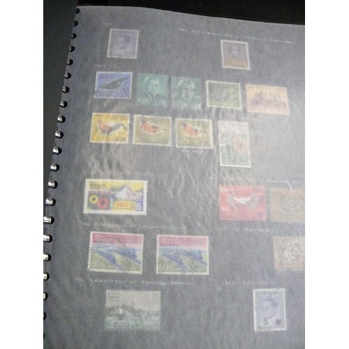 251 - ALBUM OF MIXED STAMPS TO INCLUDE CEYLON, SRI LANKA, STRAIGHTS SETTLEMENTS ETC