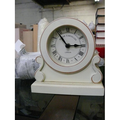 261 - A METAL CASED CARRIAGE CLOCK PLUS ONE OTHER AND A DOME MANTLE CLOCK