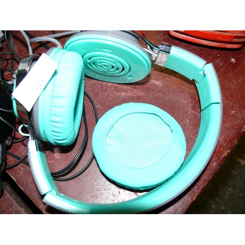 341 - 3 SETS OF HEADPHONES, 2 JVC AND 1 ARTRIX