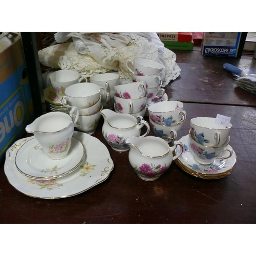 343 - BILTONS MONTFORT FINE BONE CHINA PART TEA SET PLUS ROYAL VALE AND CROWN ROYAL SETS